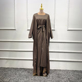 Cotton Blend Cool Solid Color Three-piece