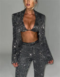 Women's Super-Flash Suit Three-Piece Sexy Bikini
