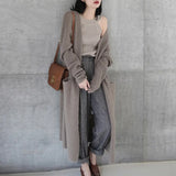 cardigan women long knitted oversized women knit black sweater knitting korean fall 2022 outfits long sleeve plus
