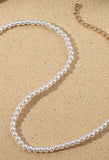 Elegant Faux Pearl Necklace-Outfit