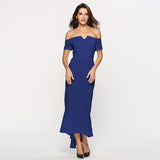 Fall New Fashion Women's Fashion V-Neck Short-Sleeved Tuxedo Dress-Outfit