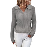 2025 New Sweater Collar Collar Knitted Sweater