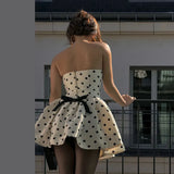 New Women's Fashion High-End Touch Point Printing Retro Breast Repair Sexy