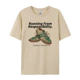 Running From Responsibility Graphic T-Shirt-Outfit