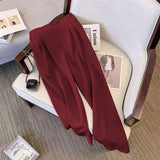 Suit Suit Pants Women Straight Loose 2025 New Spring And Autumn Leisure Wide Legs Commute Black