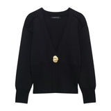 Homemade New Women's Classic High-End Coat Knitted Jackcase
