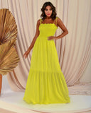 Solid Color High Waist Thin Temperament Retro Swing Skirt Dress Dress Dress Light