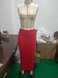 Toloer Spring / Summer 2024 Women's Hot Versatile Sexy Fashion Casual Home Vacation Beach Skirt Skirt-Outfit