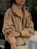 Autumn And Winter New Maillard Style Retro Fashion Casual Jacket Jacket