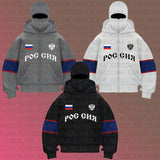 And Winter Double Hat Jacket Y2K Letter Printing Street Trendy Men's And Women's Hoodie