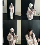 Coat Women Winter Fur Integrated 2025 Lazy Wind Environmental Protection Fur Warm Collar Long