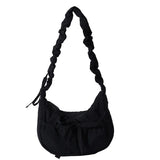 Aesthetic Bow Knot Stitching Shoulder Bag-Outfit