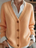 3D Printed Ladies Autumn And Winter Fashion Casual Sweater V Collar Long-Sleeved
