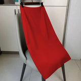 And Summer 2025 New OL Commuter Professional Bag Hip Skirt In The Long Black High-Waist A Word Straight Suit