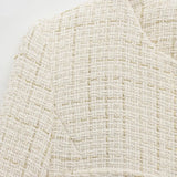 Homemade New Women's Wear Belt Textured Long-Sleeved Round-Neck Casual Suit