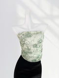 Toloer Anti-Slip Double Mesh Wipe Chest Top Design Sense Short Beautiful Inside The Hot Girl Outside The Vest