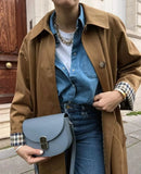Temperament POLO Sweater Women Autumn And Winter Kaqi Single Buckle New
