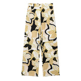Shirt Casual Suit Spring Jacket Seven-Sleeve Loose Top Broad Leg Trousers Two Sets Of