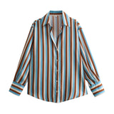 Homemade New Women's Fashion 20 Color Silk-Sense Tidling Shirt