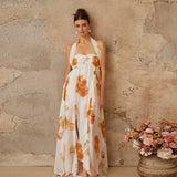Summer New Women's Sexy Hanging Neck Irregular Dress Dress Dress Dress