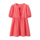 New Women's Wear T-Shirt Style In The Long-Term Solid Shirt Dress