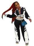 Has K24ST398 Women's Clothing 2025 Autumn Fashion Trend Hot Girl Black And White Trousers