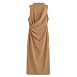 Midi Dress 2025 Spring/Summer Banquet Sleeveless Dresses In The Long