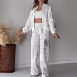 Summer New Fashion Sleek Print Zipper Leisure Jacket Two