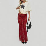 Toloer 2024 Summer Hot Style Fashion Versatile Lace Perspective Sexy Dress Can Be