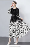 New Women's Dress Dress Oversized Dress Print 100 Folds T-Shirt With T-Shirt Holiday Casual