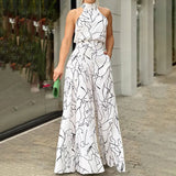 Toloer 2024 Women's Ins New Fashion Round Collar Sexy Print