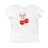 Women's Y2K Vintage Retro Long Sleeve Cherry/Cake Print Crew Neck Spring Fall Slim Fit Tops Aesthetic Grunge T-Shirts-Outfit