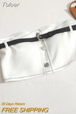 Cotton Women Strapless Bra Underwear With Belt Y2K Crop Tops For Women Backless Tube Tops Bra Fixing Cup