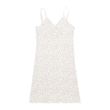 Toloer Desire Retro Print V-Neck Dress Female Summer 2024 New Floral Dress Women's