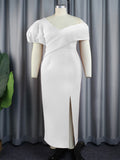 Summer Comfort Personality Lantern Sleeve Dress Party V-Neck Dress Dress