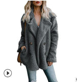 Autumn Winter Warm Women's Faux Fur Jacket plush Coat artificial fluffy fleece optional Plus Size S-5XL Jacket Female