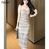 Spring Autumn French Elegant Women Evening Dress Lace Sexy V-Neck Slit Slim Midi Dresses Party Gown Robe Femme Mujer