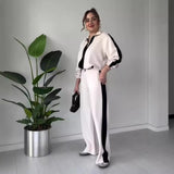 The Autumn Of 2025, The New Women's Fashion Hit The Color Of The Lazy Wind Casual Knitwear Two