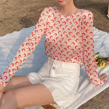 Toloer Mi With The Same Moon Bottom Shirt Ice Silk Sunscreen Clothes T-Shirt Sweet And Spicy Wind Show Thin Skin
