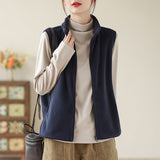 Toloer Autumn And Winter New Mother Dress Rocking Velvet Horse Clip Warm Casual Coat Women Fashion Shoulder Vest