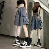 Toloer Shorts Female 2024 Summer New Thin Money Outside Wear Wide Legs Casual Show Thin Speed Dry Cargo Pants Five