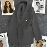 Toloer Green Fried Street Small Suit Jacket Female 2024 Spring And Autumn New Korean Version Net Red Temperament Small Leisure-Outfit