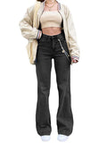 Mid Waist Washed Boyfriend Jeans-Outfit