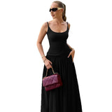 Summer New Women's Dress French Sexy Sling Dress Waist Thin Temperament