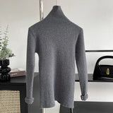 Women's Turtleneck Solid Bottomed Knit Shirt 2022 Autumn Winter Korean Style Simple 8-color