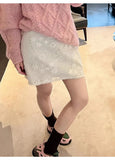 Three-Dimensional Flower Embroidered Lace Dress Girl Long Dress Women's European Goods Korean Women's Small Fragrant Style