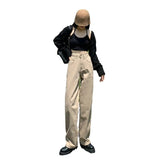 Toloer New 2024 Ladies Will Wear Everything With A Straight Tube And Show Skinny Khaki Pants-Outfit