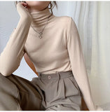 2022 New Autumn Winter Knitting Slim Turtleneck Sweater Solid Bottoming Long Sleeve Minimalist Women Pullover Jumper2022 New Autumn Winter Knitting Slim Turtleneck Sweater Solid Bottoming Long Sleeve Minimalist Women Pullover