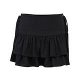 Summer New Hot Girls Sexy Slim Side Waist Tie Half Skirt Women's Fashionable Dress-Outfit