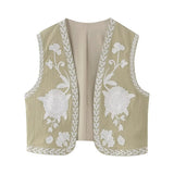 New Simple Embroidered Cardigan Vest 6895023-Outfit